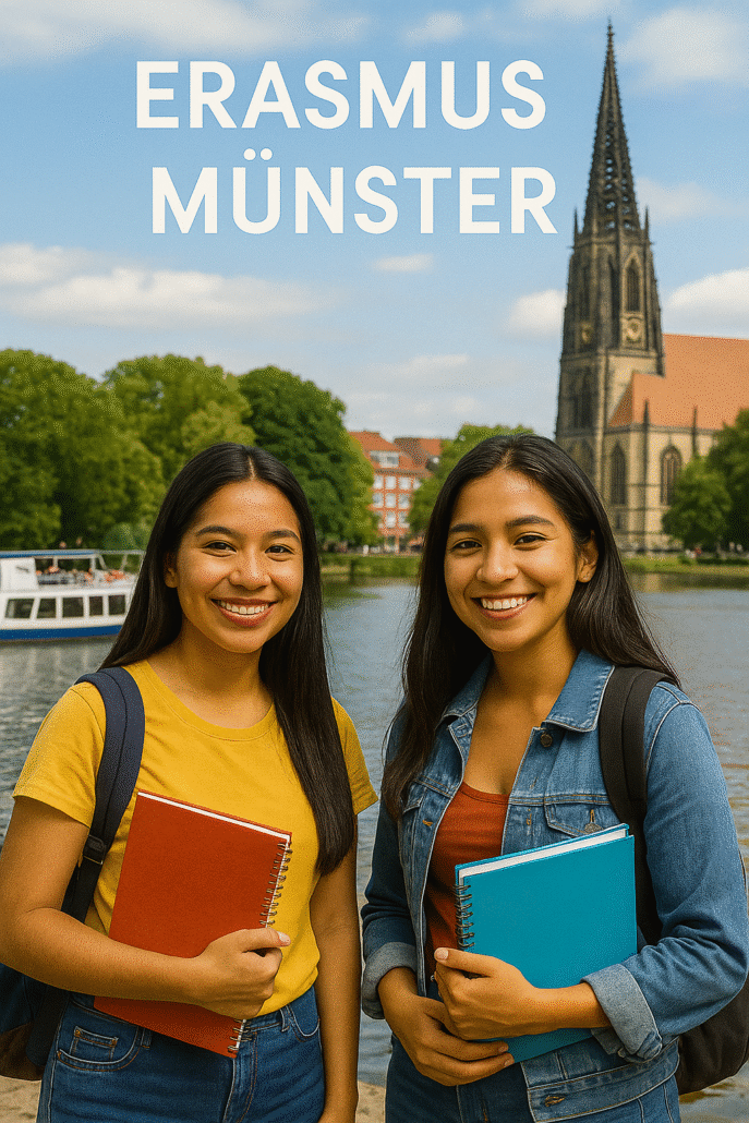 Estudiantes de intercambio Erasmus de ingeniería mecánica en la Universidad de Münster